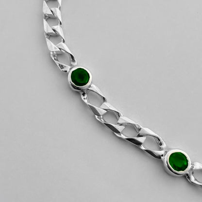 Pulsera con Esmeraldas naturales