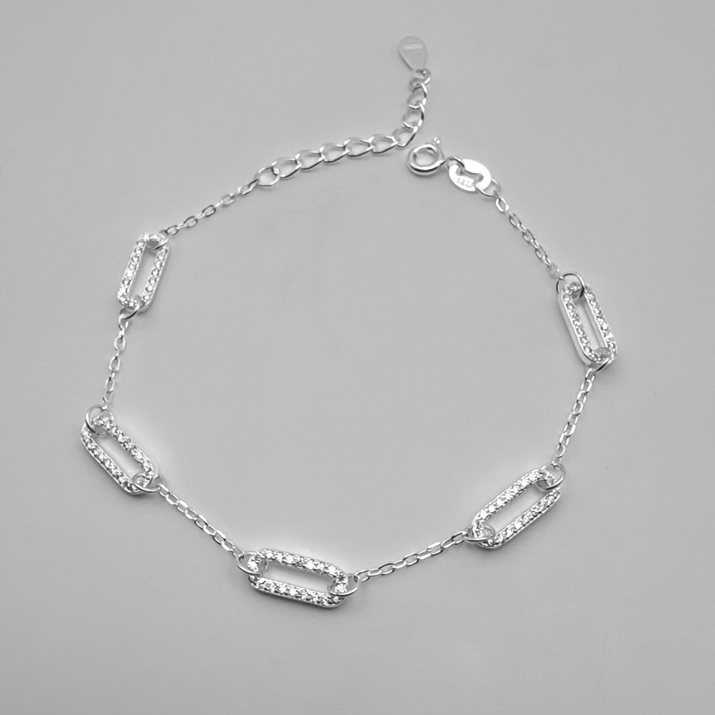 Pulsera Clip con zircones