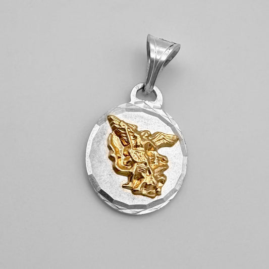 Dije oro plata San Miguel Arcangel mediano