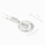 Set de topos cuadrados y dije en forma de aro en plata ley 925 con circon blanco.