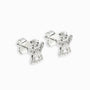 Topos miniatura con forma de ángel en plata ley 925 y circones de 8.8x7 mm