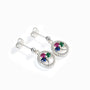 Topos árbol con circones de colores en plata ley 925 para mujer