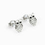 Topos con diseño de búho calado de 8.5x5.6 mm en plata ley 925