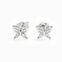 opos mini de mariposa calada de 7x5.5 mm en plata ley 925 con circones 