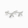 opos mini de mariposa calada de 7x5.5 mm en plata ley 925 con circones 