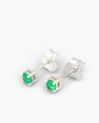Topos 'Esencia Verde' – Plata Ley 925 y Esmeralda