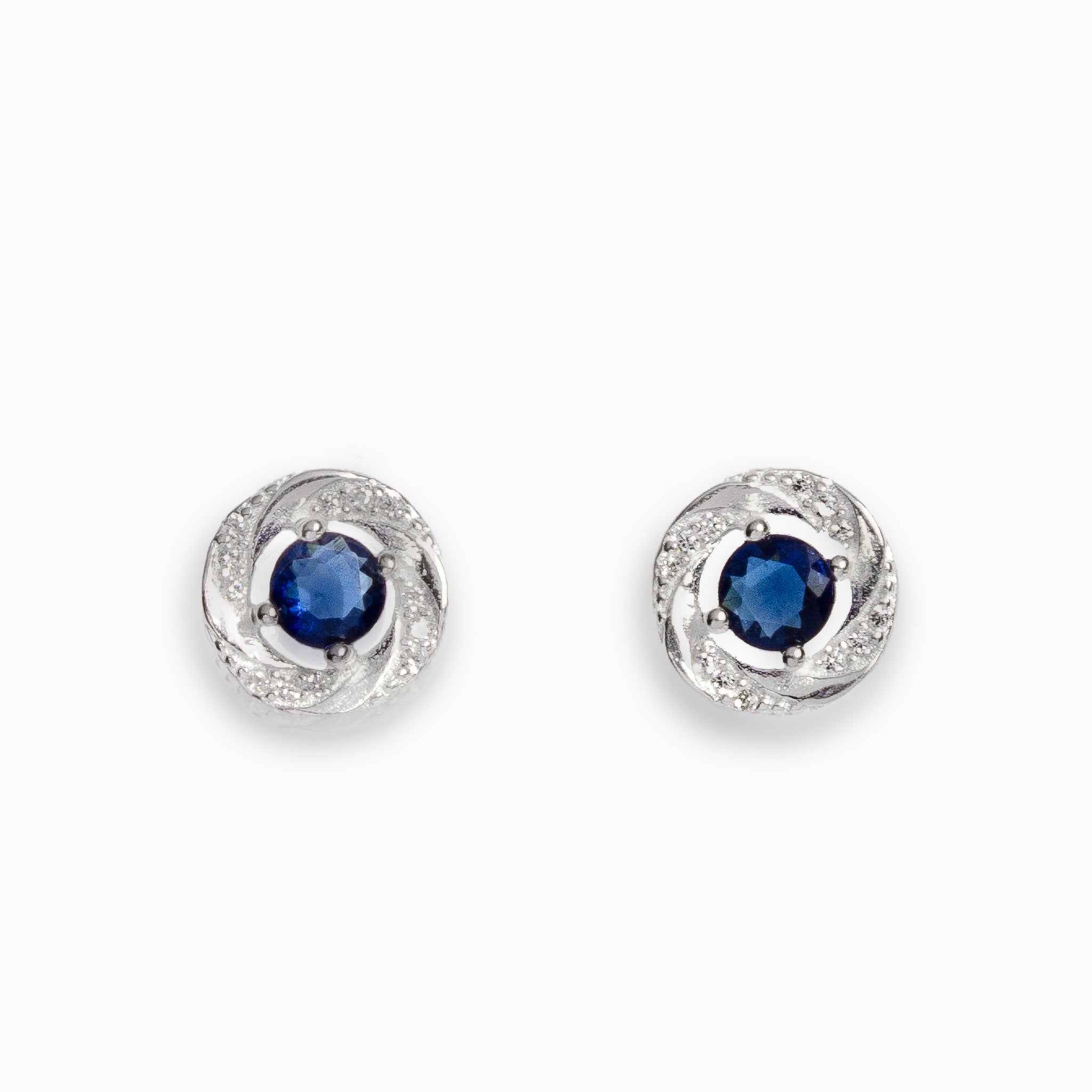 Topos Rosa  – Plata 925 y Circón Azul