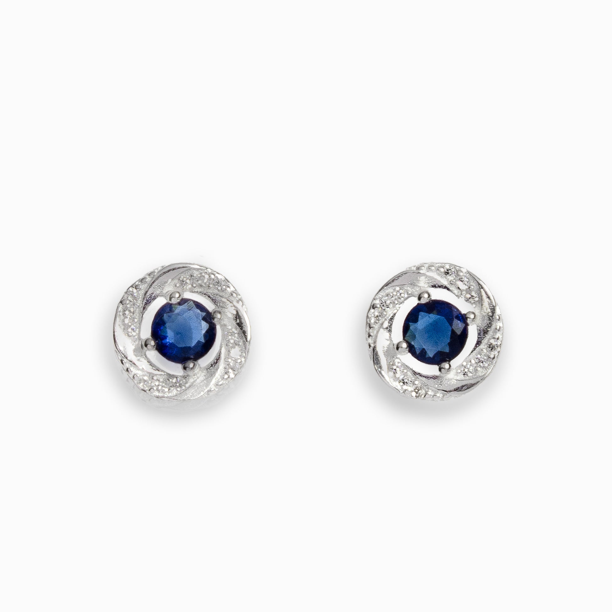 Topos Rosa  – Plata 925 y Circón Azul