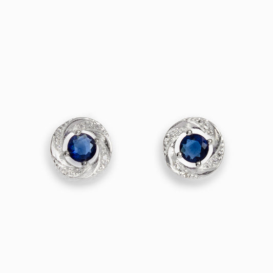 Topos Rosa  – Plata 925 y Circón Azul