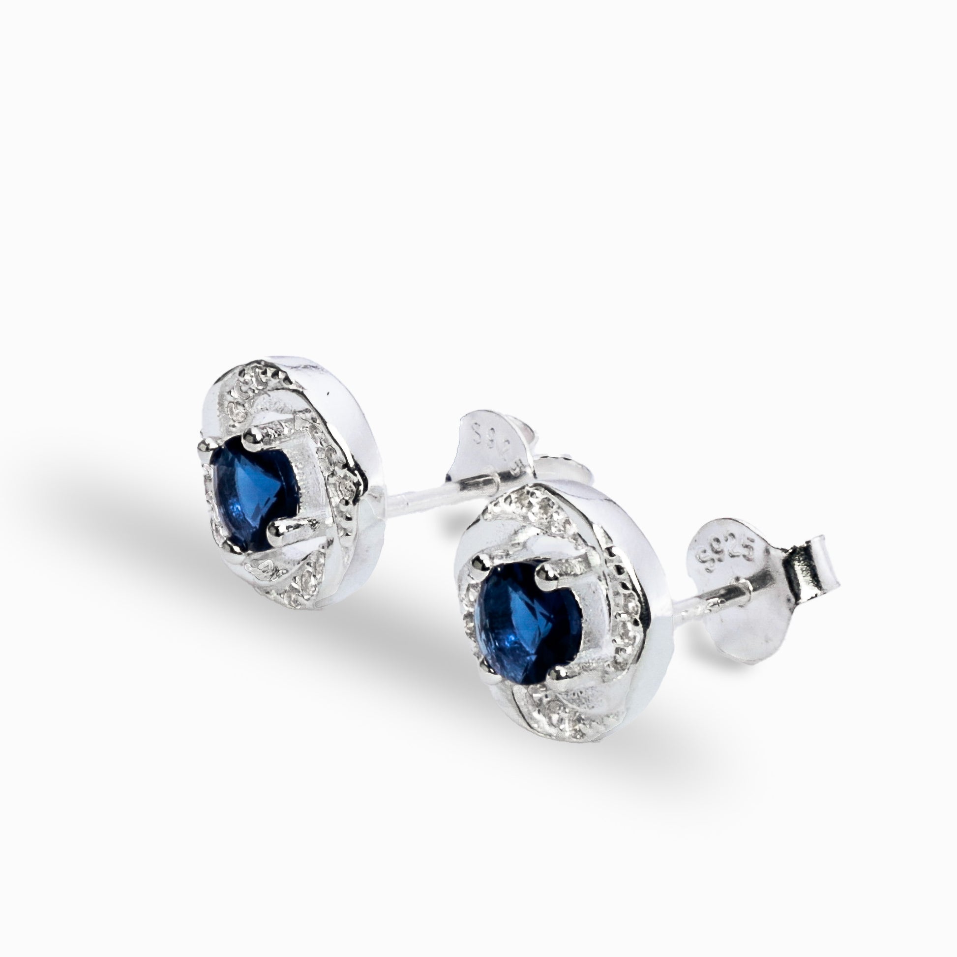 Topos Rosa  – Plata 925 y Circón Azul