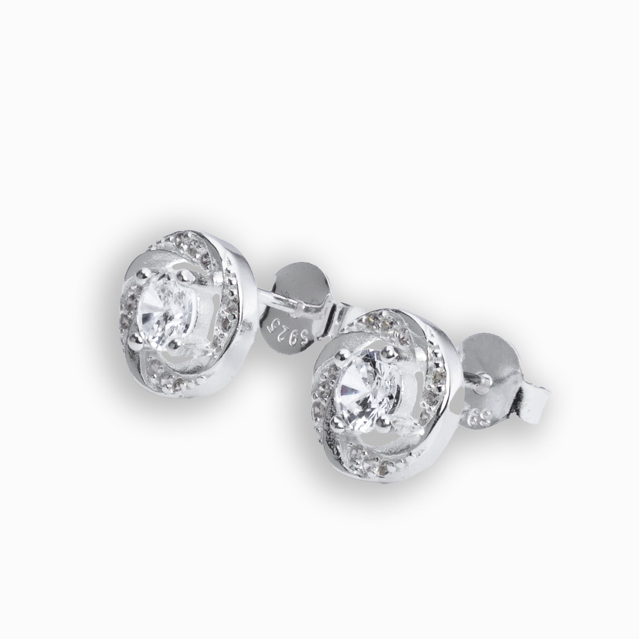 Topos Rosa  – Plata 925 y Circón blanco