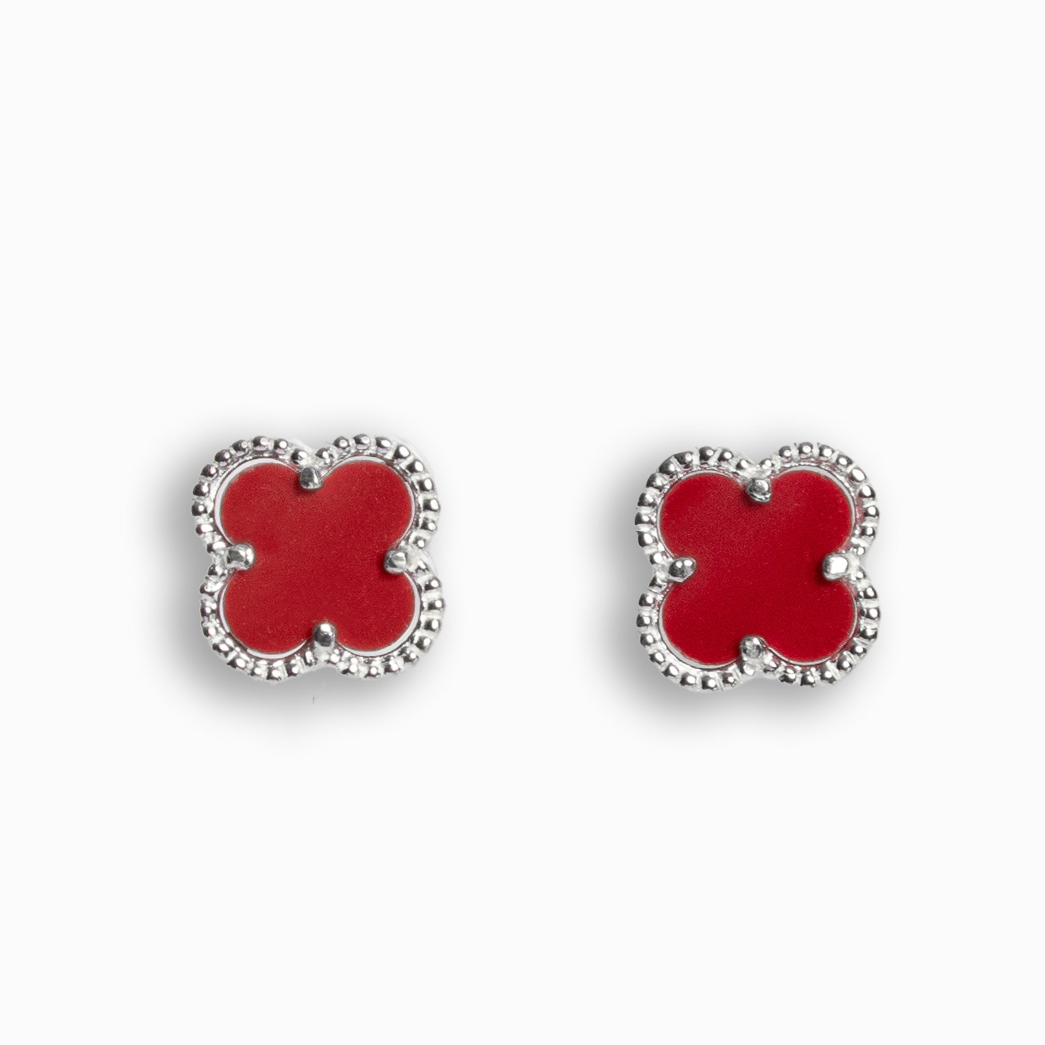 Topos Trébol  – Plata 925 rojos