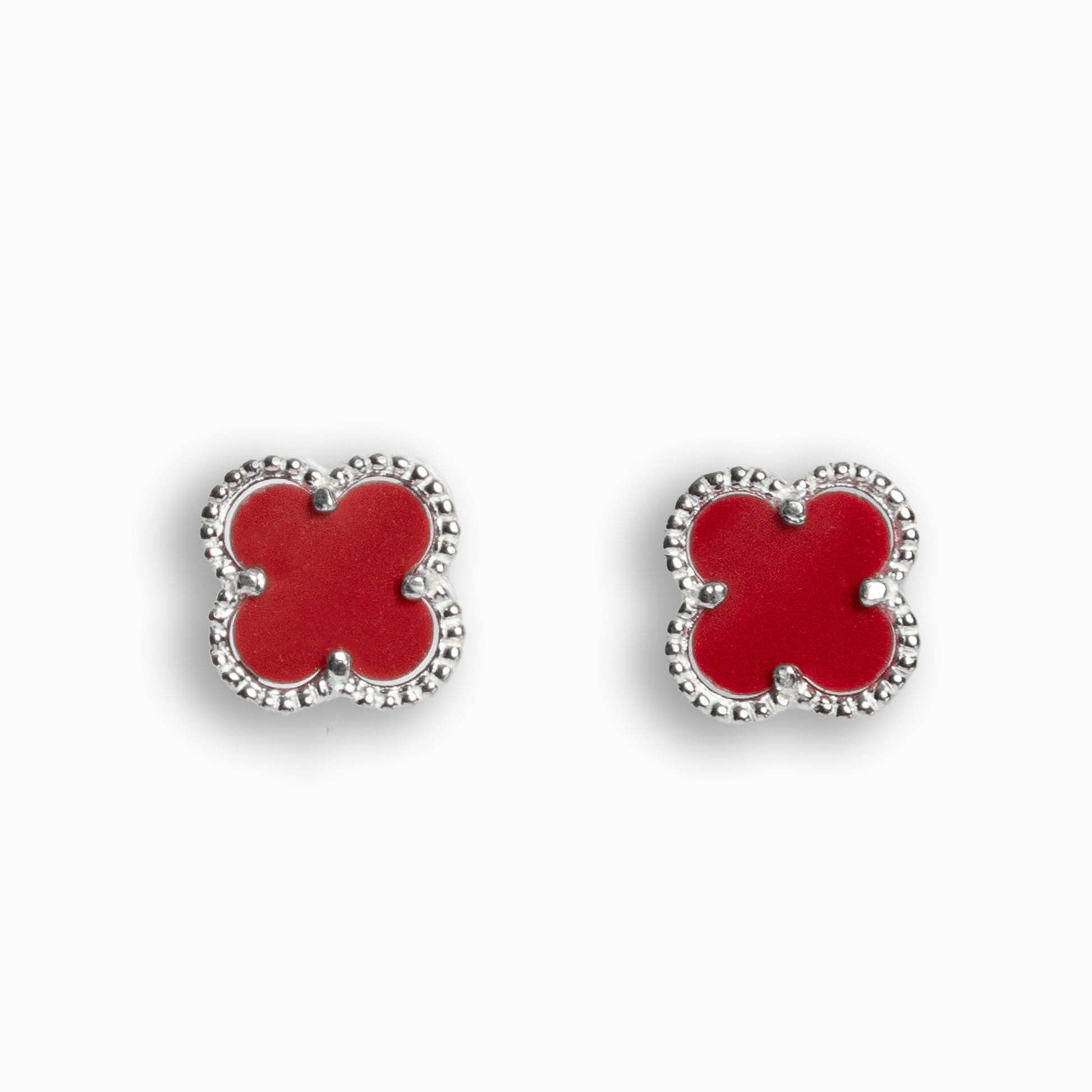 Topos Trébol  – Plata 925 rojos