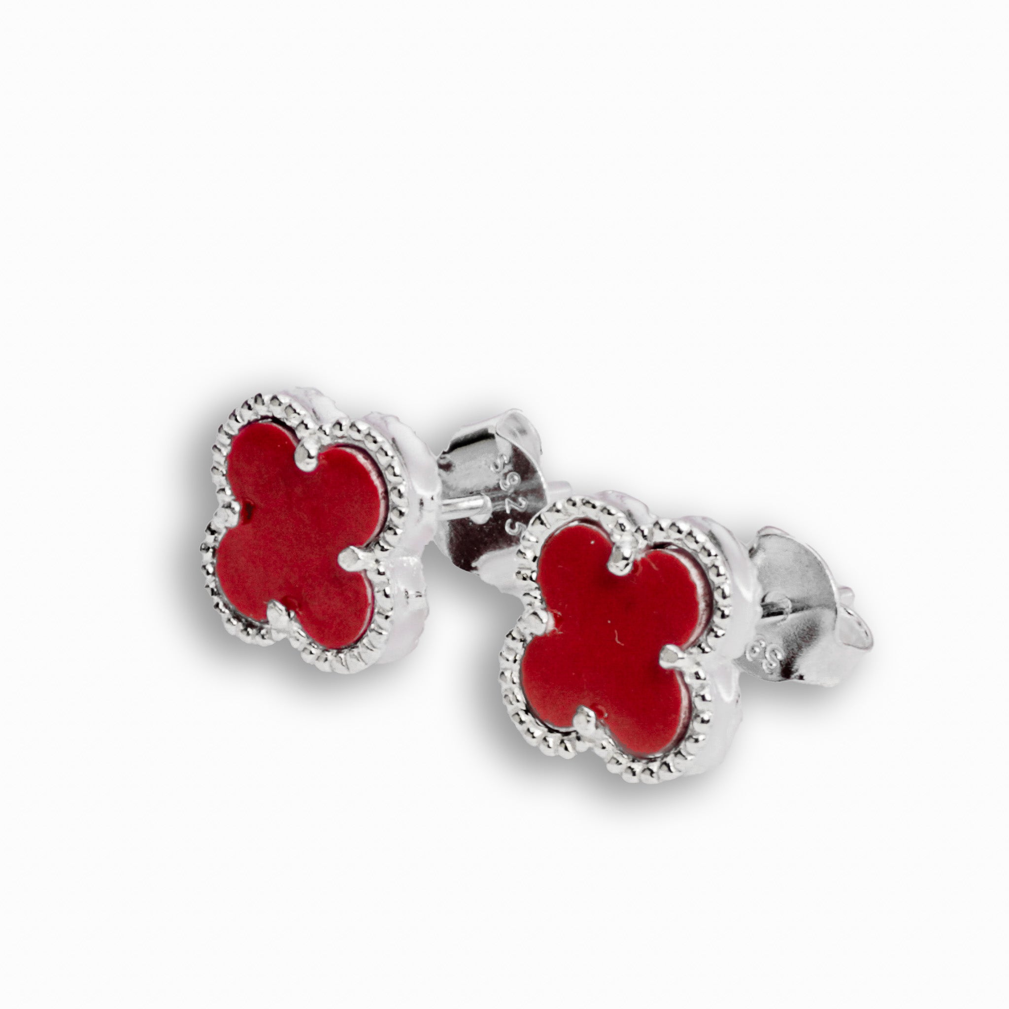 Topos Trébol  – Plata 925 rojos