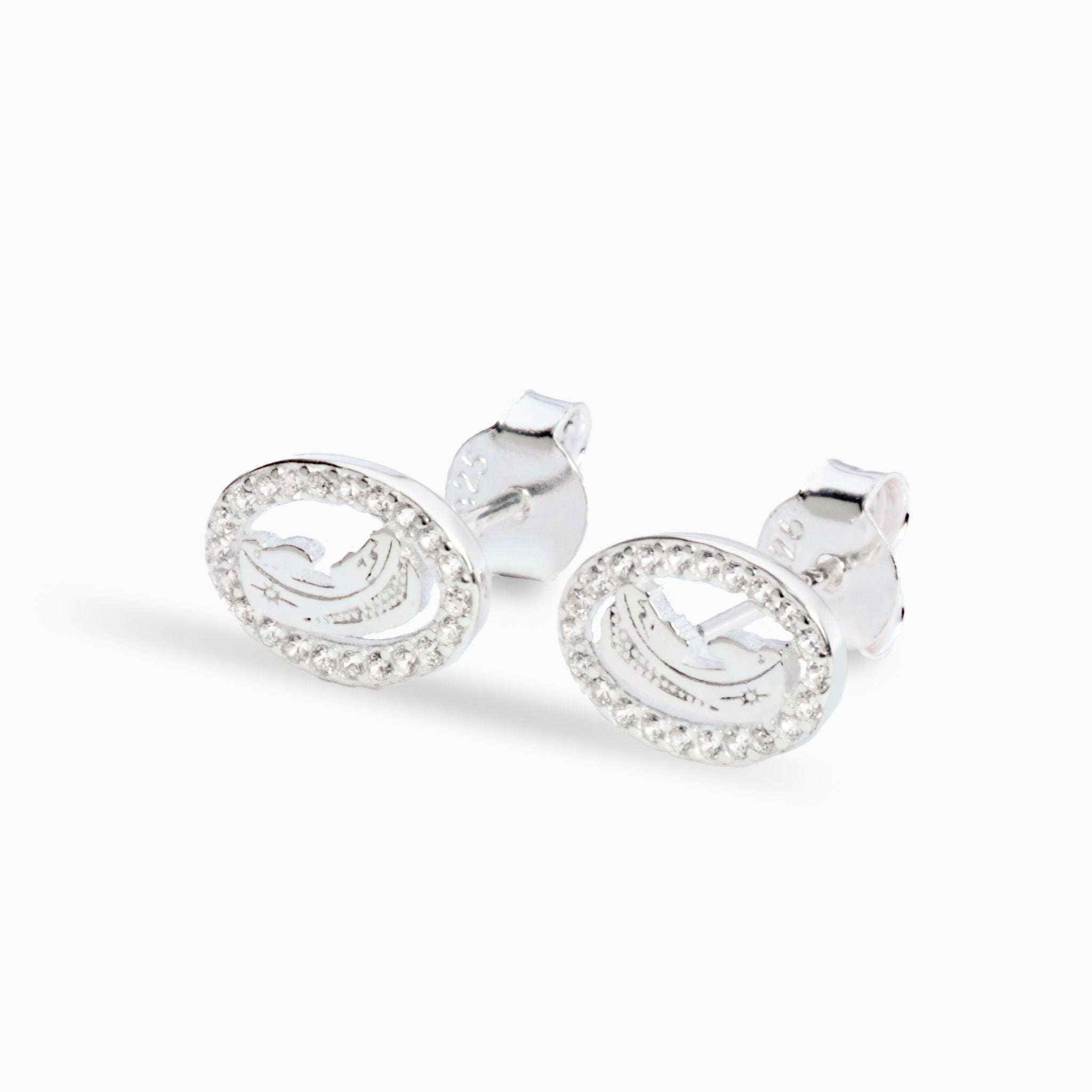 Topos Virgen María  – Plata 925 y Halo de Circones