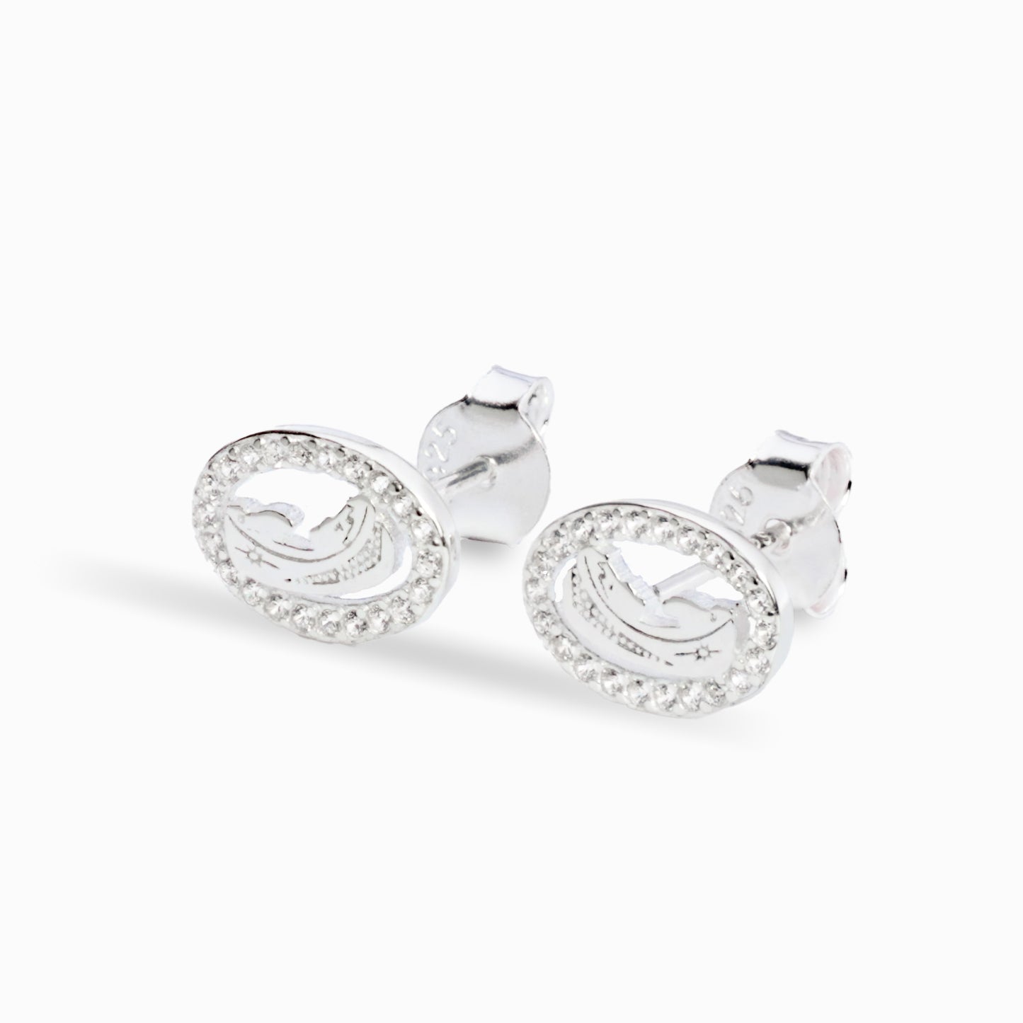 Topos Virgen María  – Plata 925 y Halo de Circones